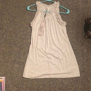 Ruffle Lined Halter Tank